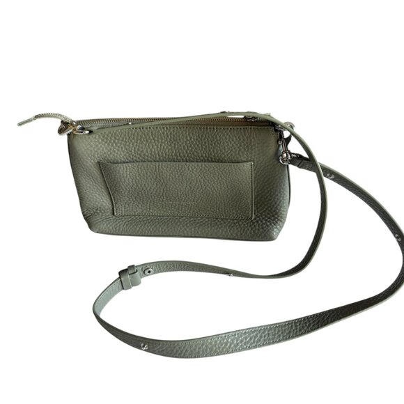 Rebecca Minkoff Darren Top Zip Pebbled Leather Crossbody Shoulder Bag Purse - Picture 12 of 16